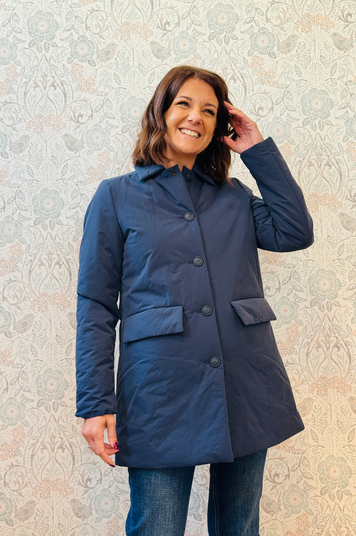 LVP Giacca Trench Puffy Blu