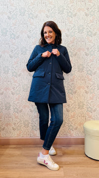 Giacca Trench Puffy Blu