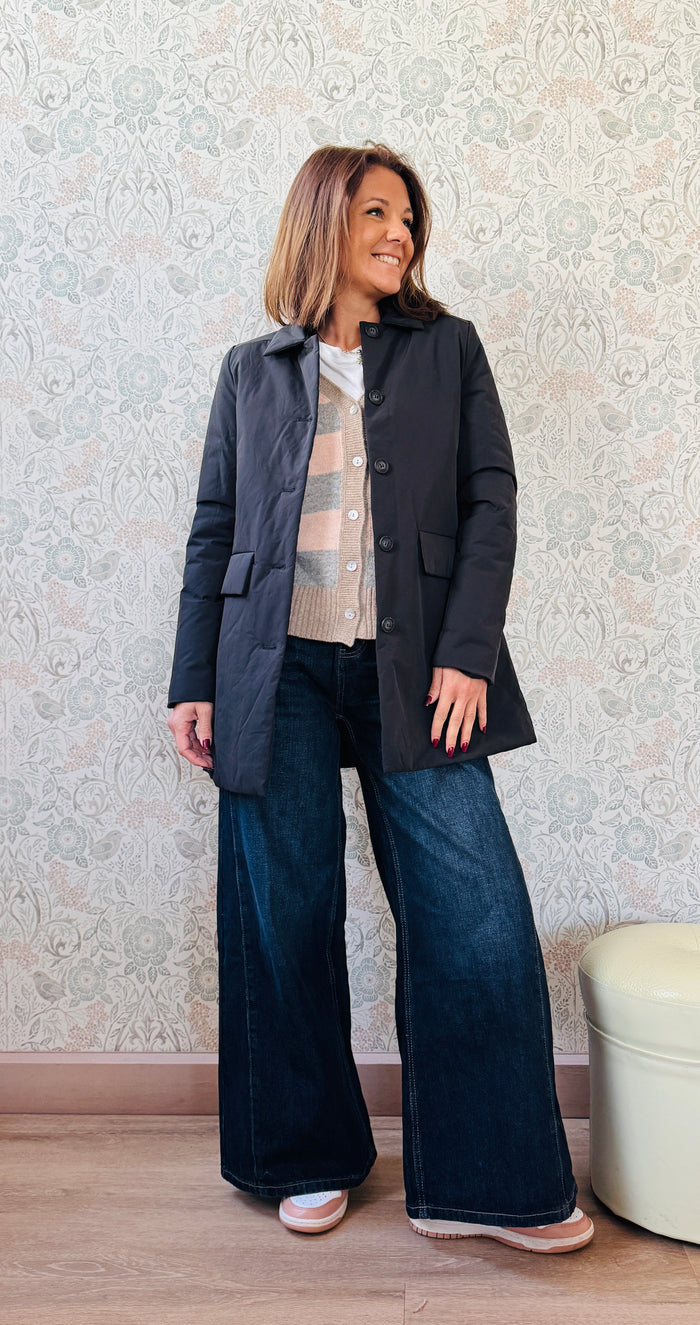 LVP Giacca Trench Puffy Nero