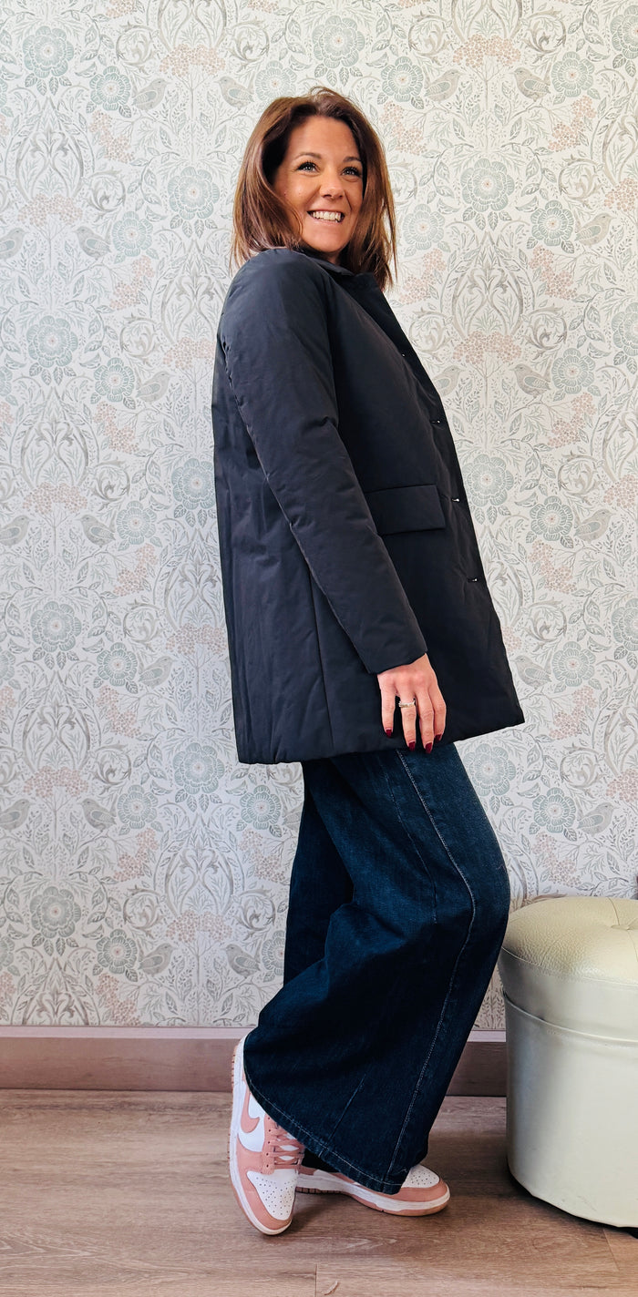 Giacca Trench Puffy Nero
