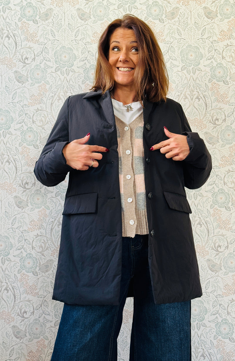 Giacca Trench Puffy Nero