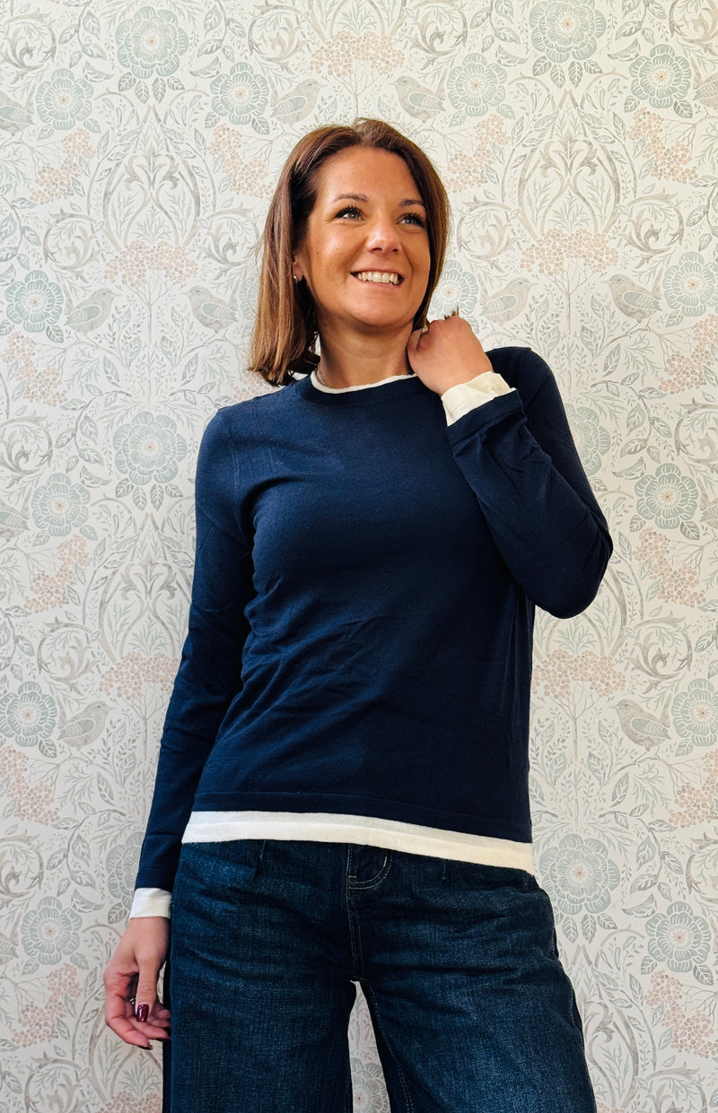 LVP maglione velo bi-color