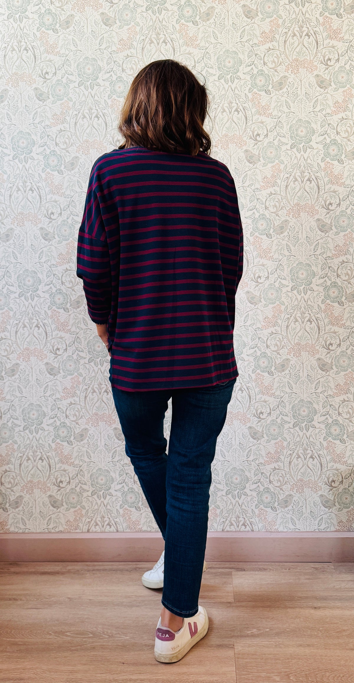 T-shirt Manica Lunga Gemma Righe