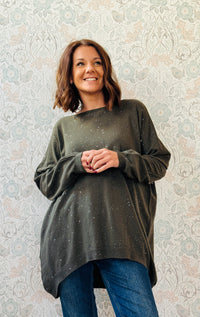 Maglione Over Lustrini