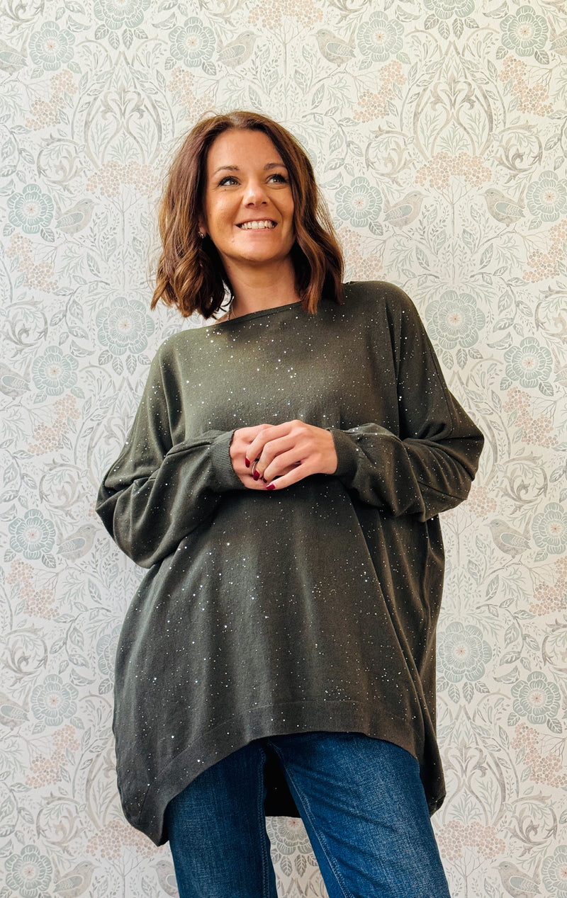 Maglione Over Lustrini