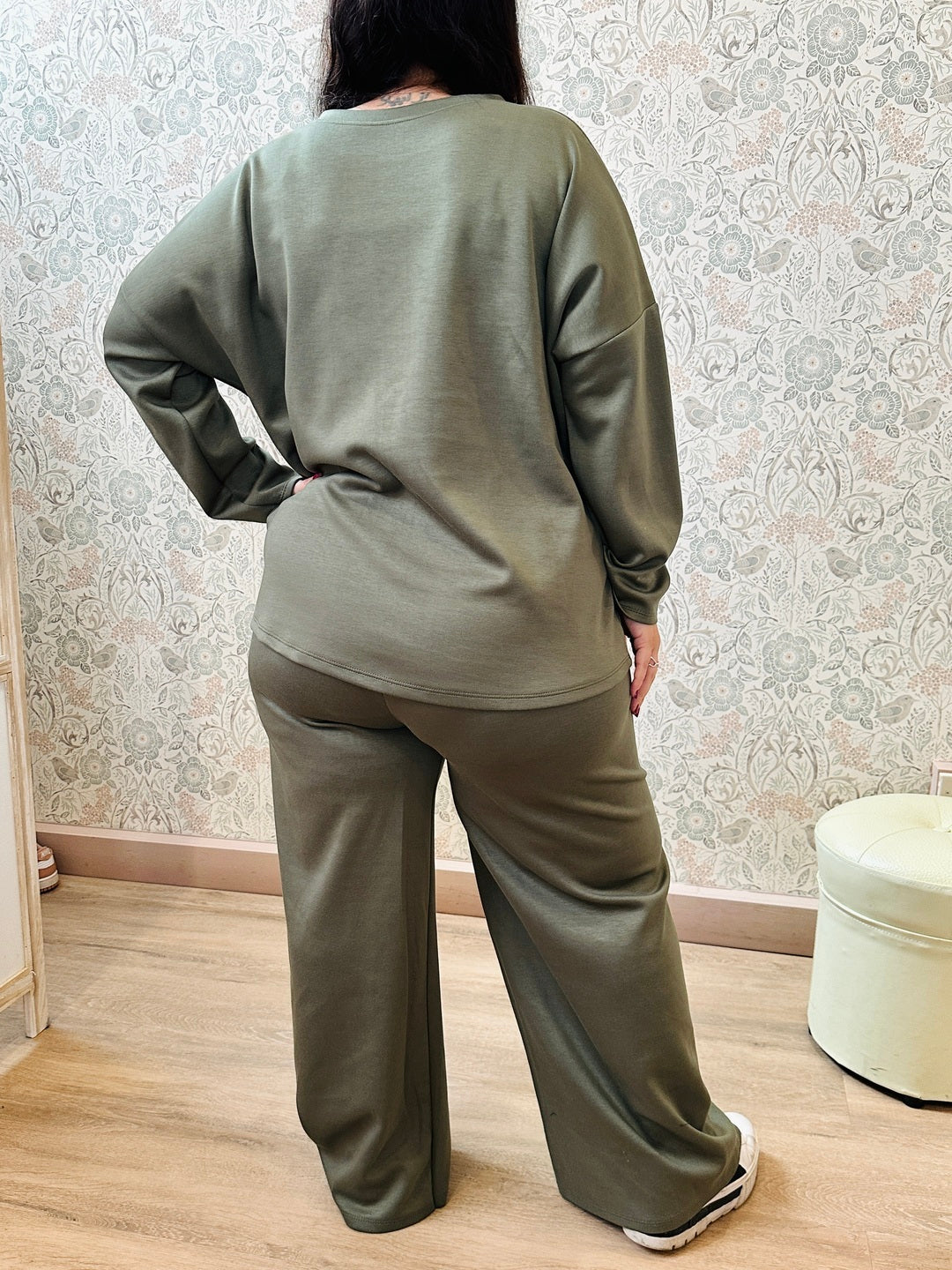 la valigia a pois Pantalone Perla Curvy