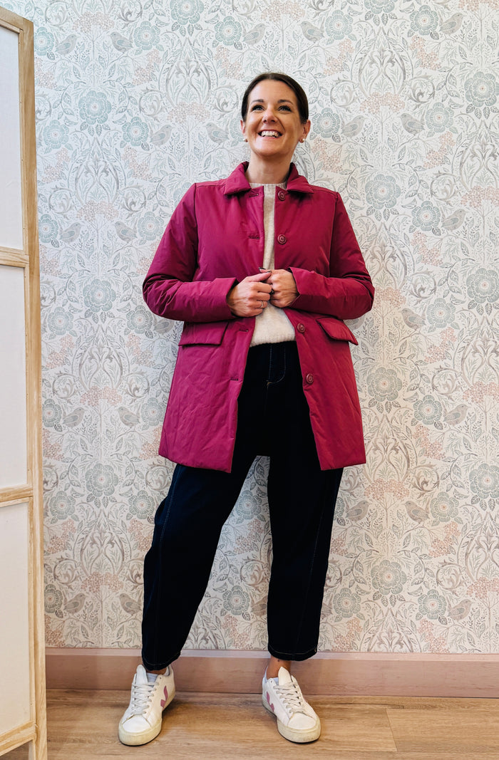 LVP Giacca Trench Puffy Bordeaux