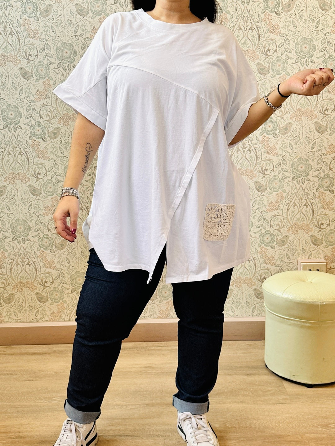 la valigia a pois T-shirt Ibiza Curvy