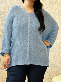 la valigia a pois Maglione Camilla Curvy