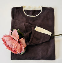 Maglione Velo Bi-Color bodycon cashmere