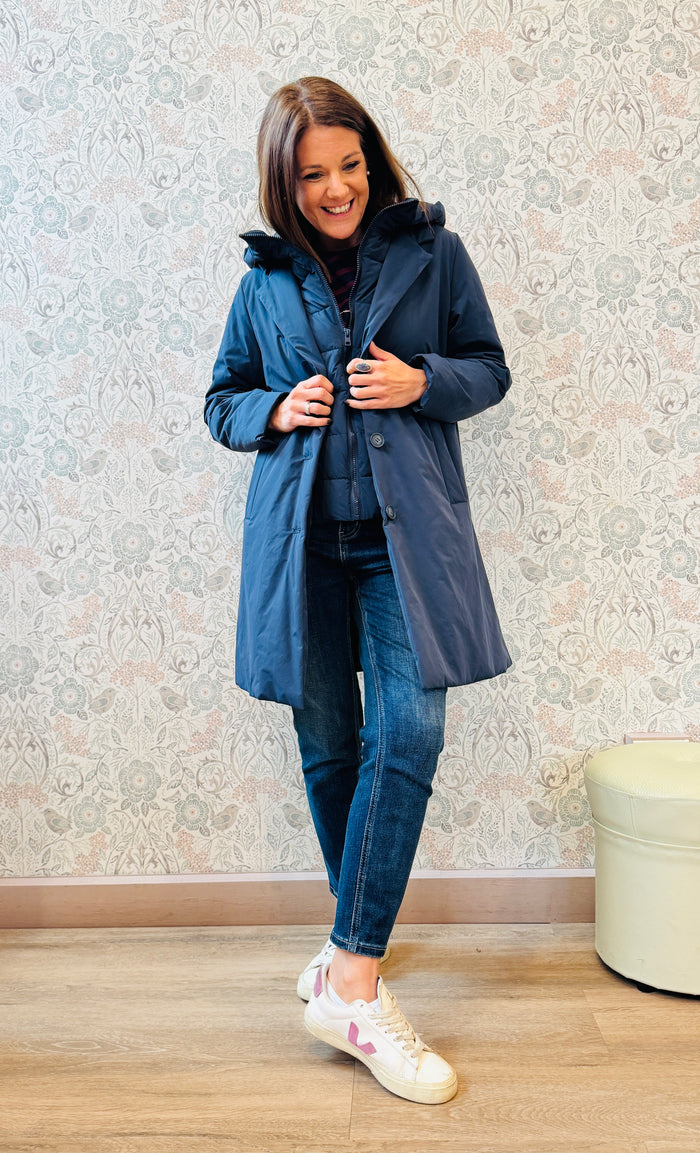 Giacca Coat Puffy Blu