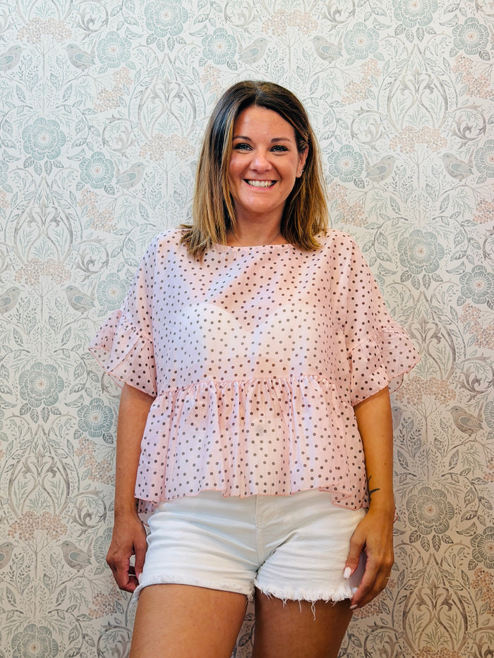 Blusa Pois Pink