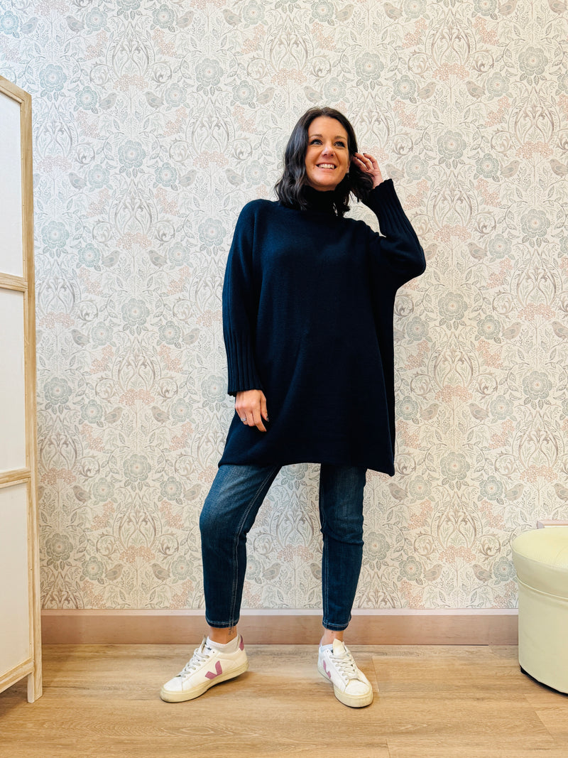 LVP maglione lungo dolcevita Barbara