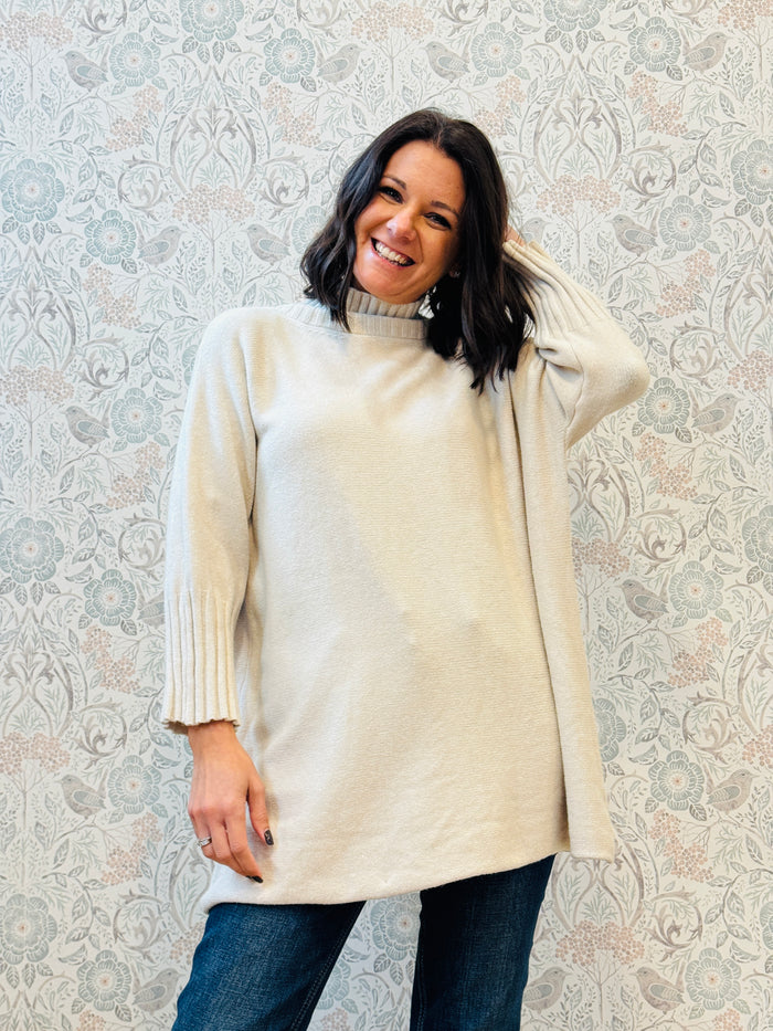 Maglione Lungo Dolcevita Barbara