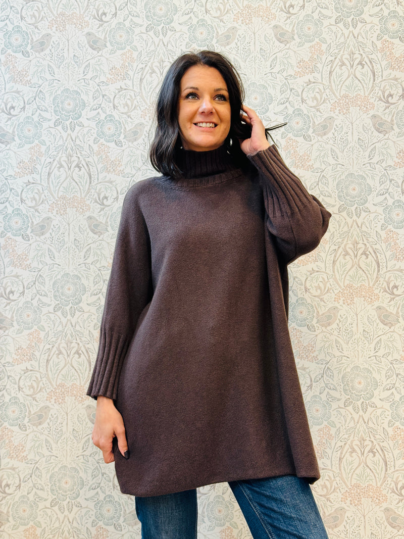 Maglione Lungo Dolcevita Barbara