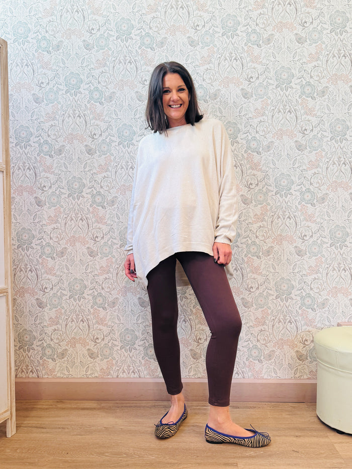 Legging Basic Marrone