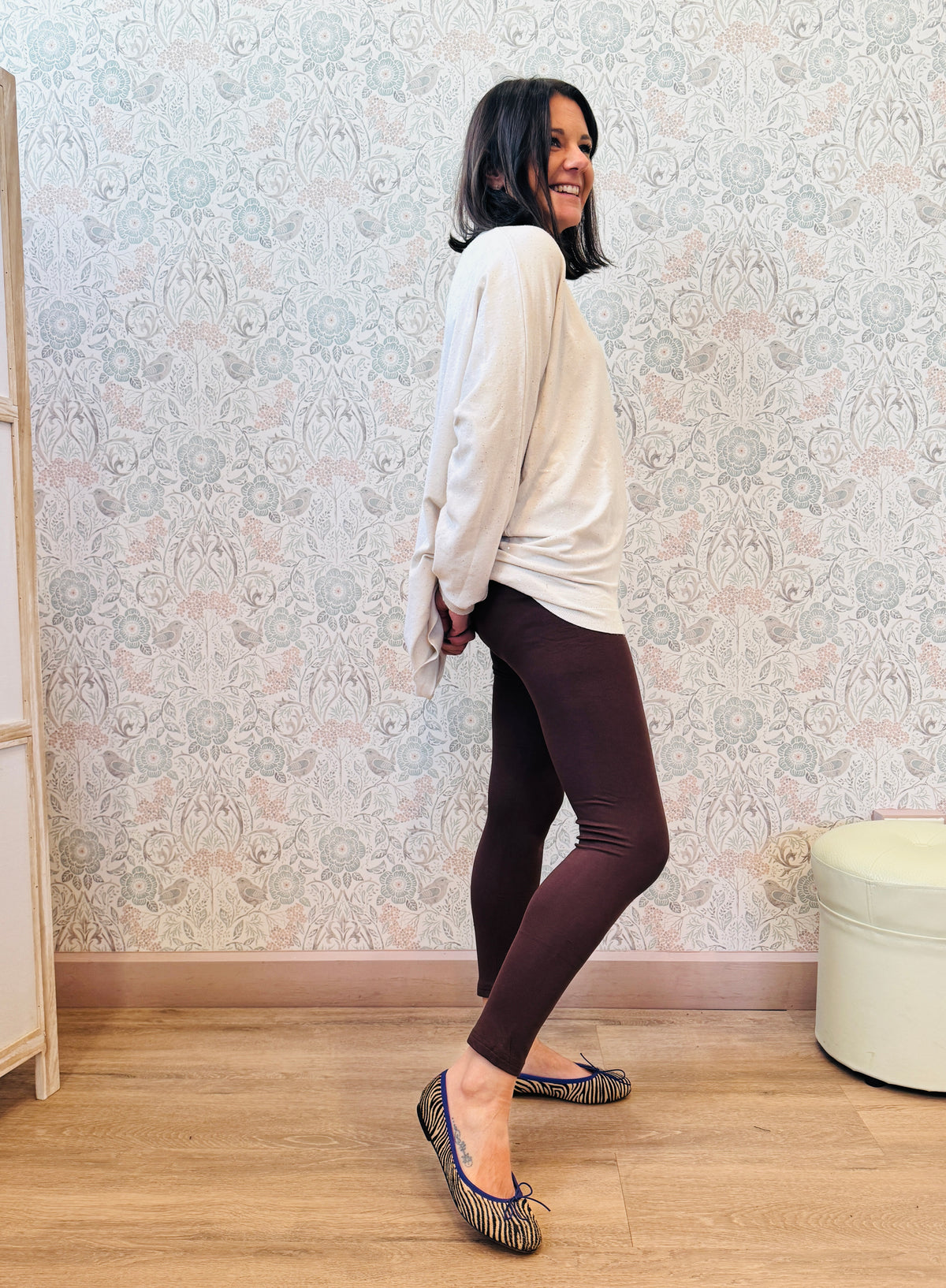 Legging Basic Marrone