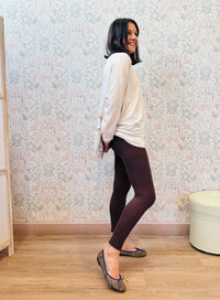 Legging Basic Marrone