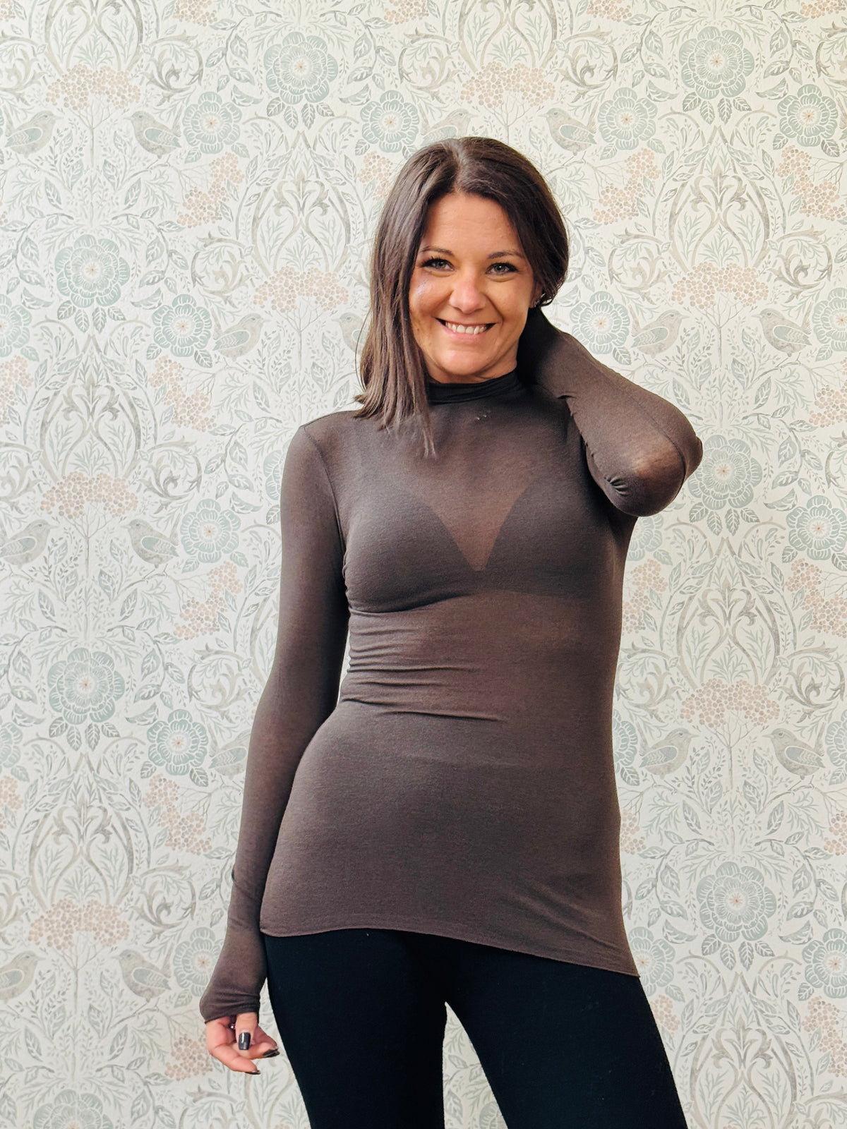 T-shirt Manica Lunga Bodycon America