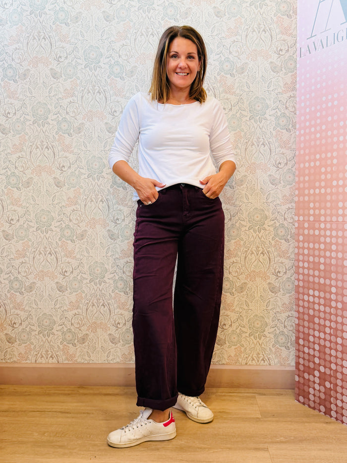 Jeans Balloon Bordeaux