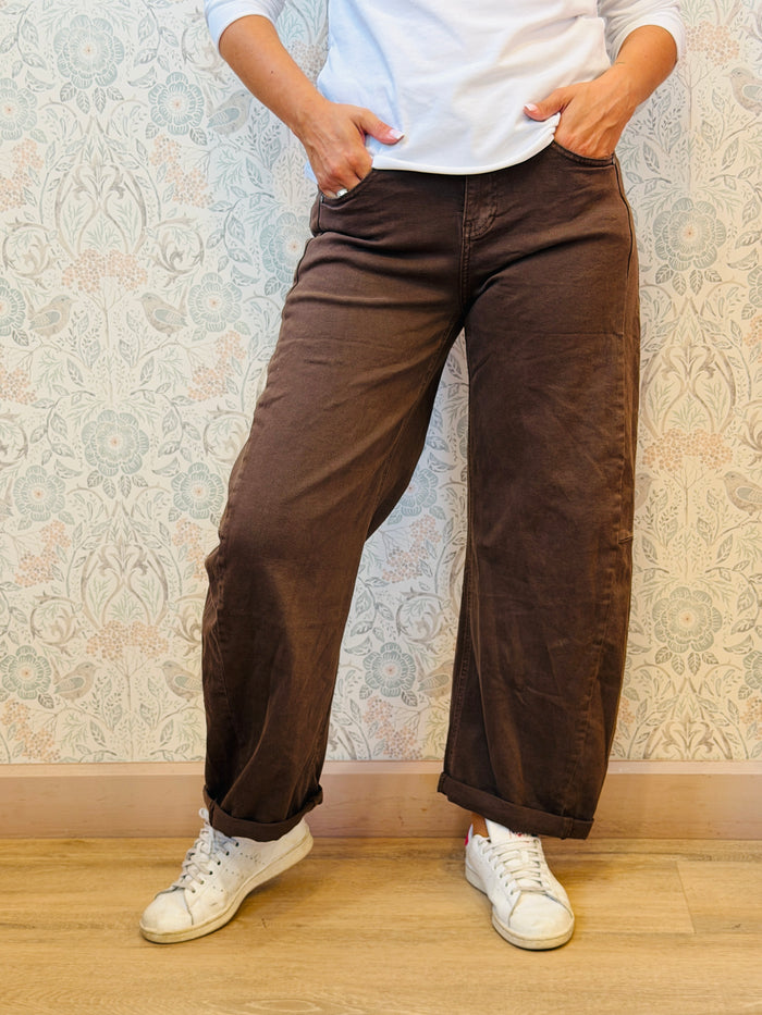 Jeans balloon Gianduia