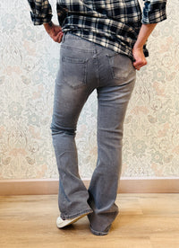 Jeans Flare Grigio 9088