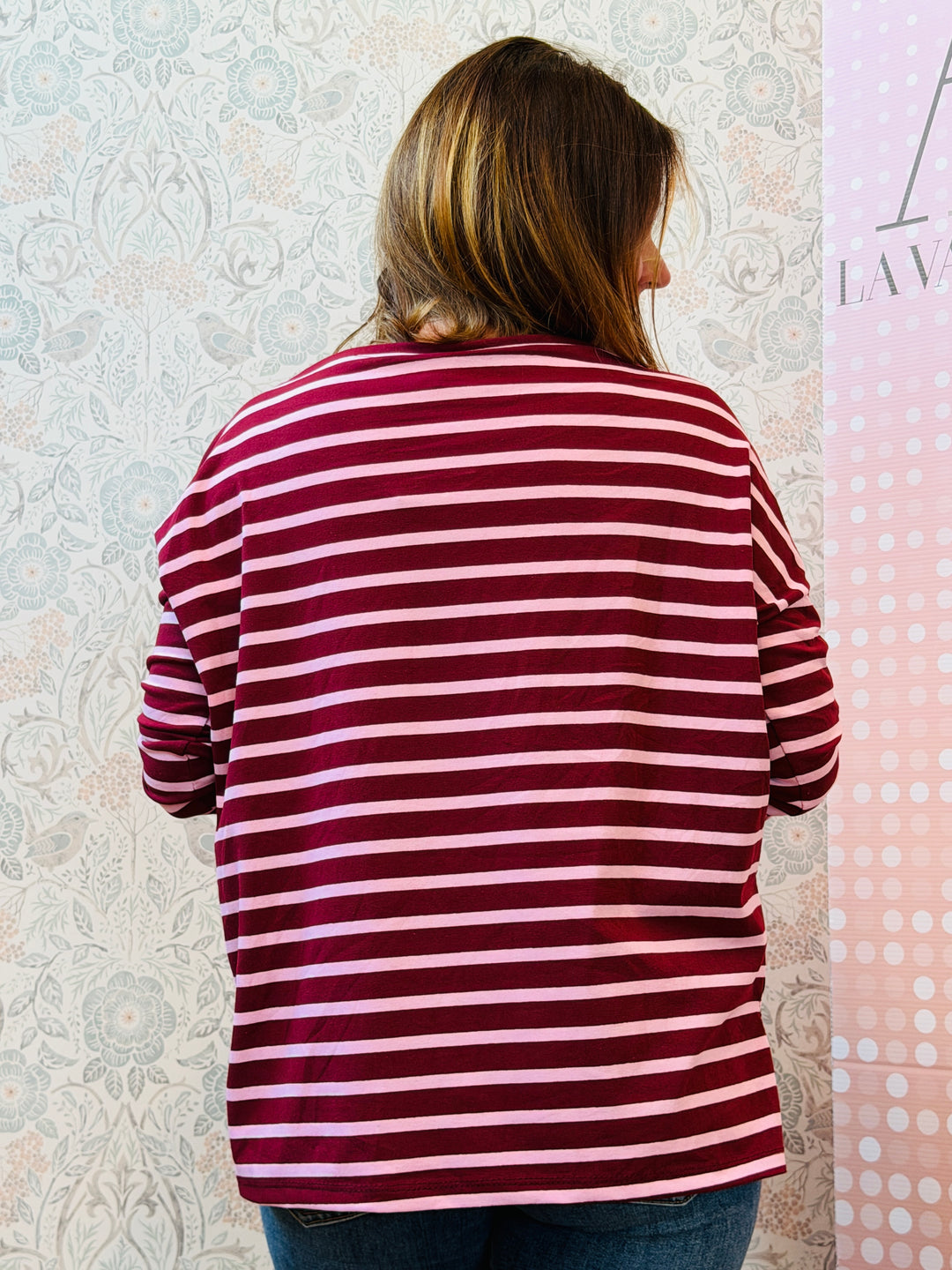 T-shirt Manica Lunga Gemma Righe