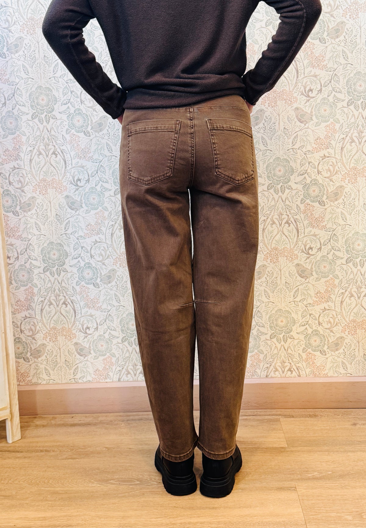 Jeans Beatriz Marrone