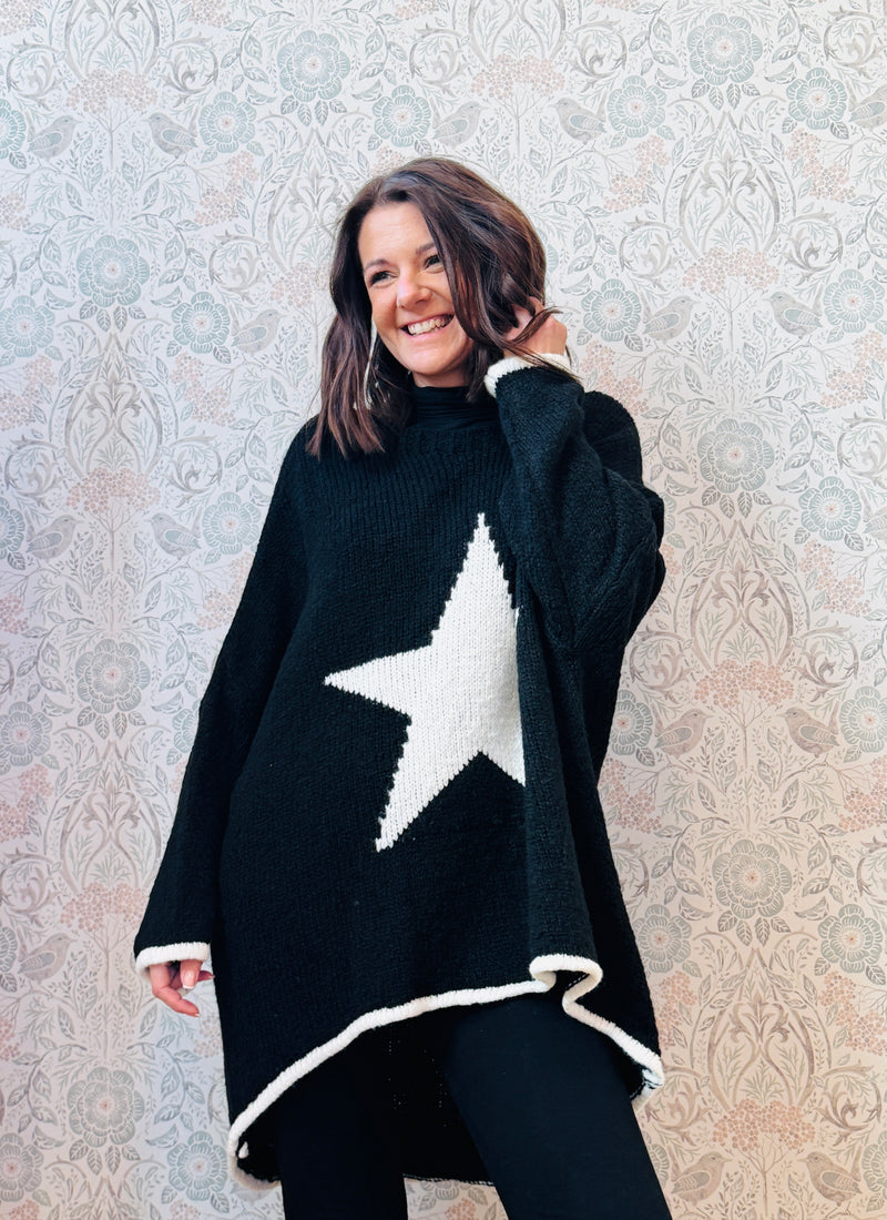 MAGLIONE STAR COLLO ALTO OVER BOTTONI STELLINA – 1893 MAGLIONE STAR COLLO ALTO OVER BOTTONI STELLINA – 1893