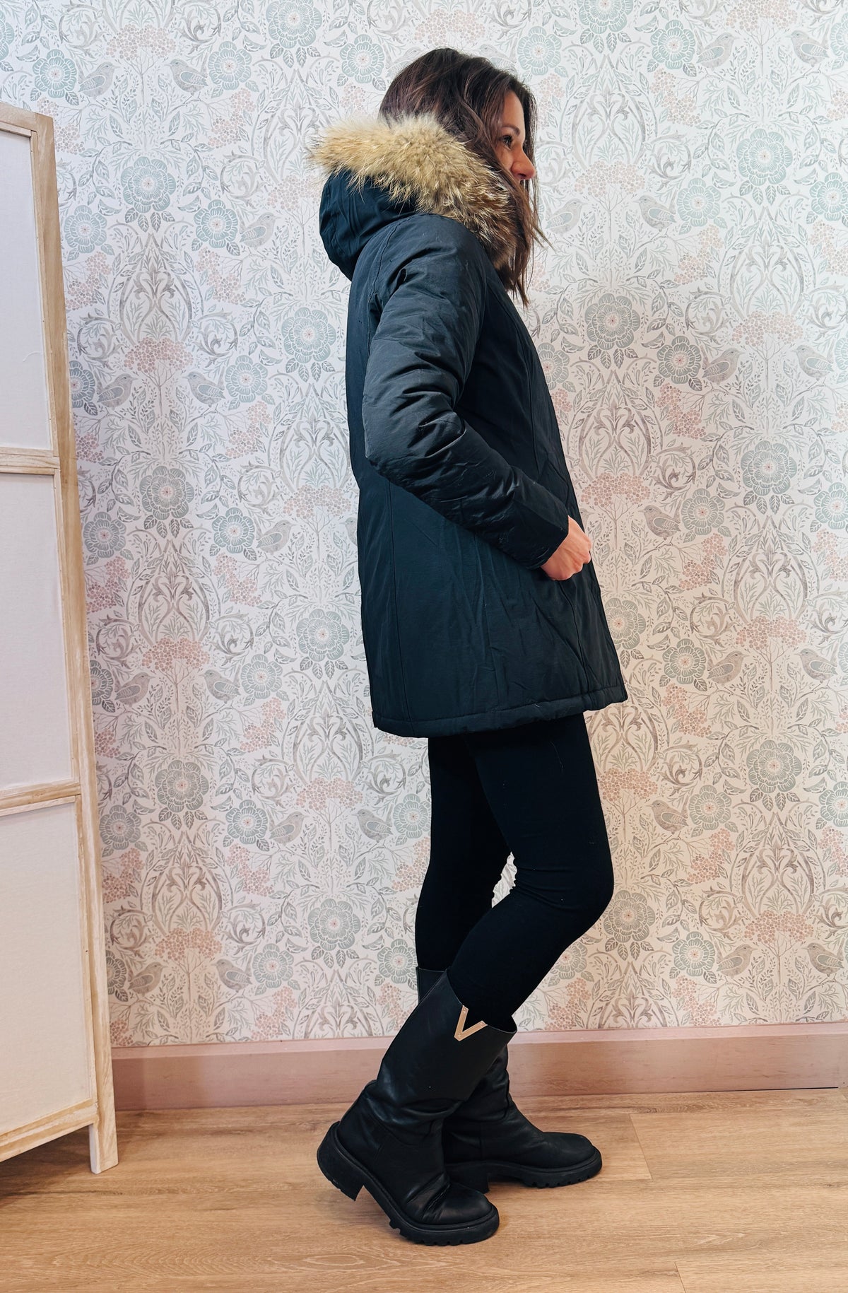 Giacca Parka Svizzera Nero