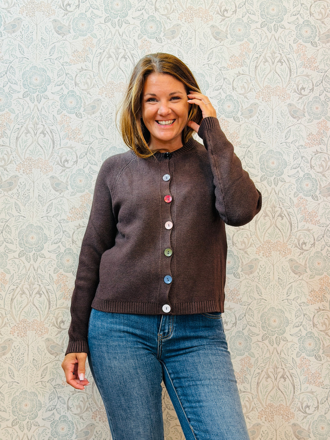 Cardigan Bottoni Colorati