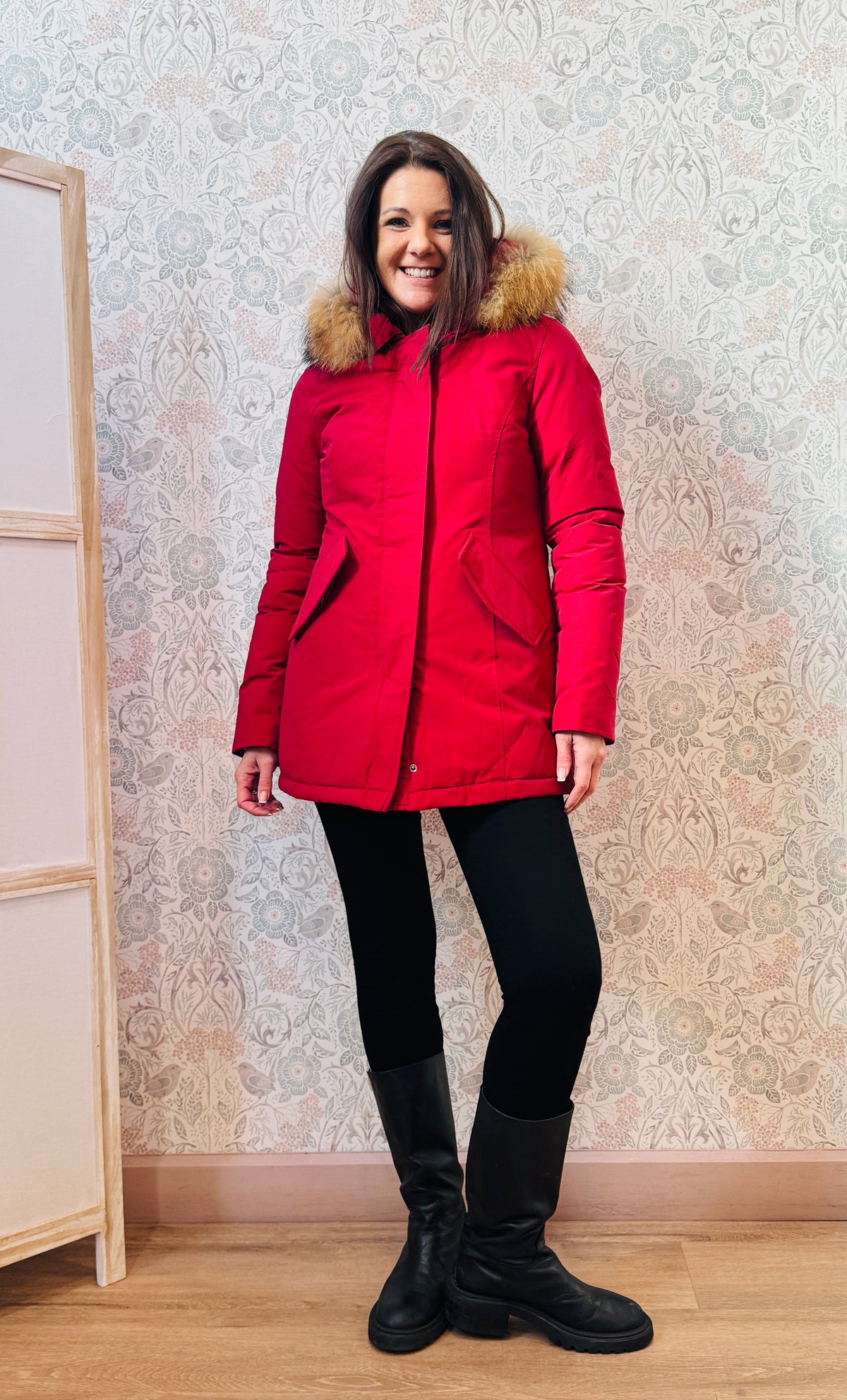 Giacca Parka Svizzera Rosso