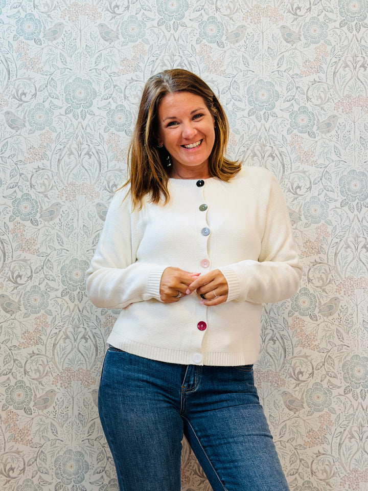 Cardigan Bottoni Colorati