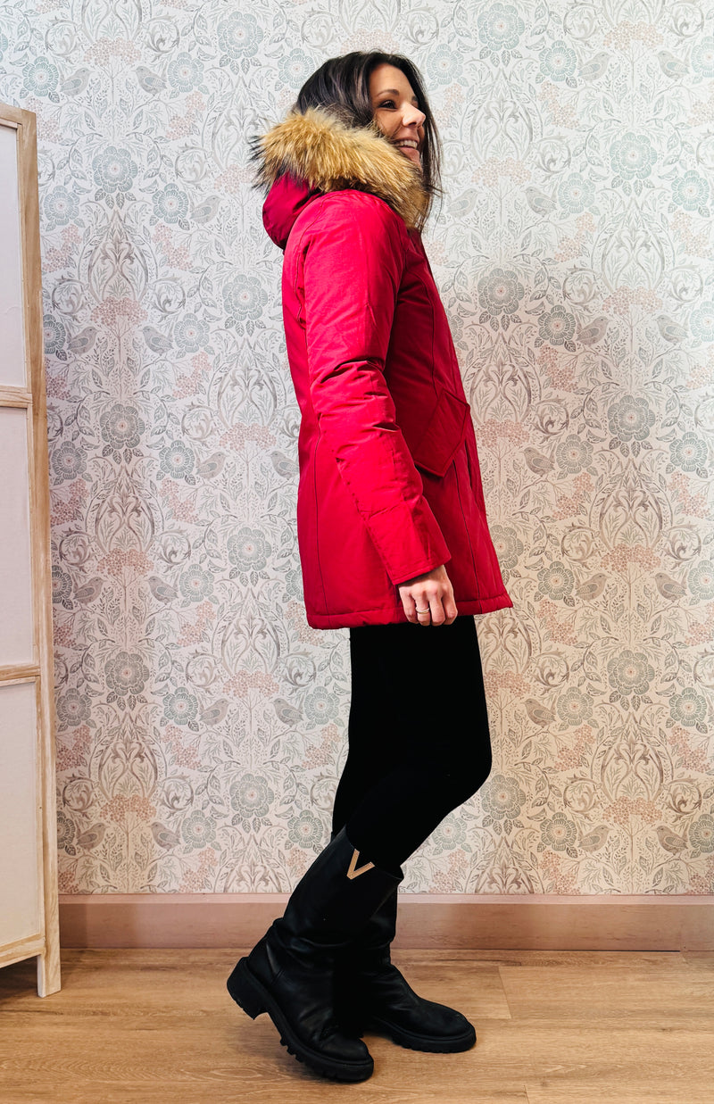 Giacca Parka Svizzera Rosso