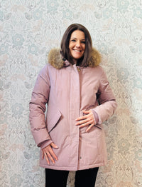 LVP giacca parka rosa 