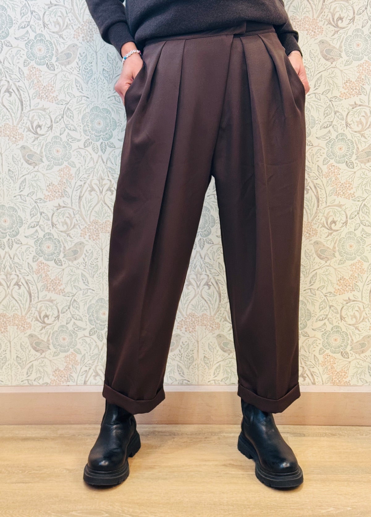 LVP pantalone iris marrone