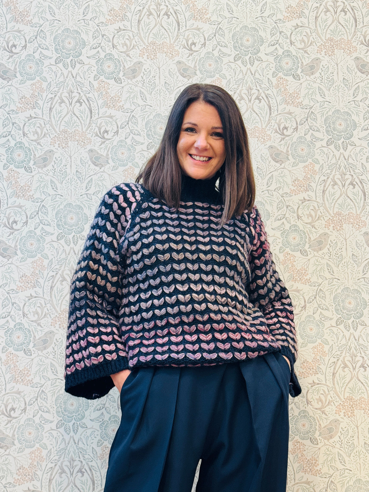 LVP Maglione dolcevita Butterfly