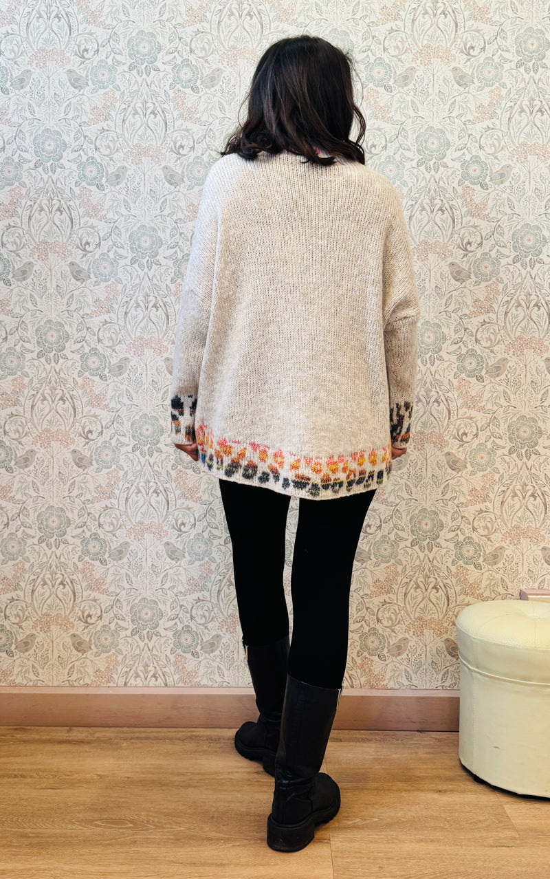 Maglione Dolcevita Rainbow