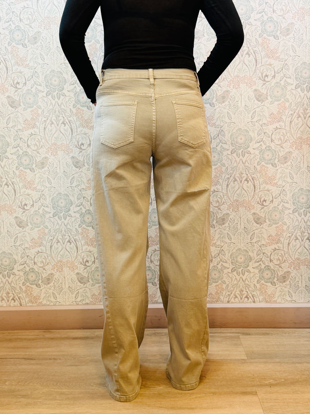 Jeans Wide Mikonos Beige