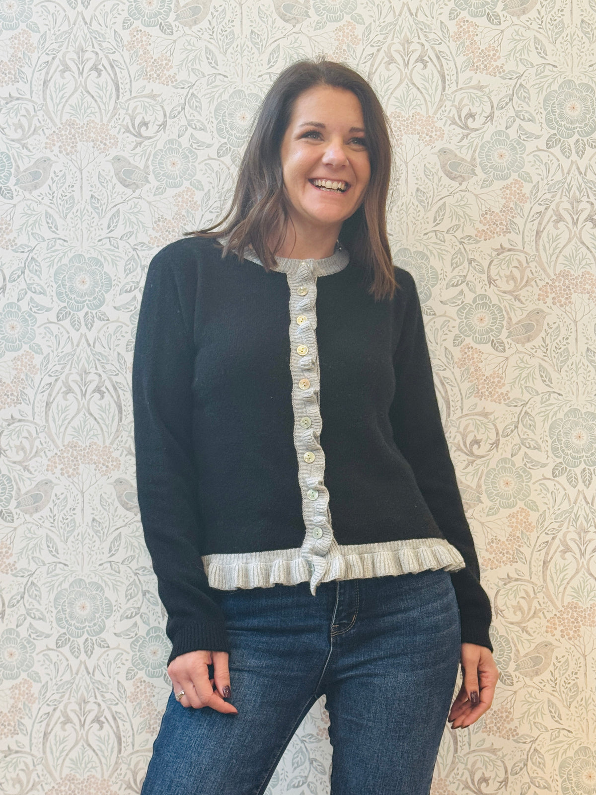 Cardigan martina volant