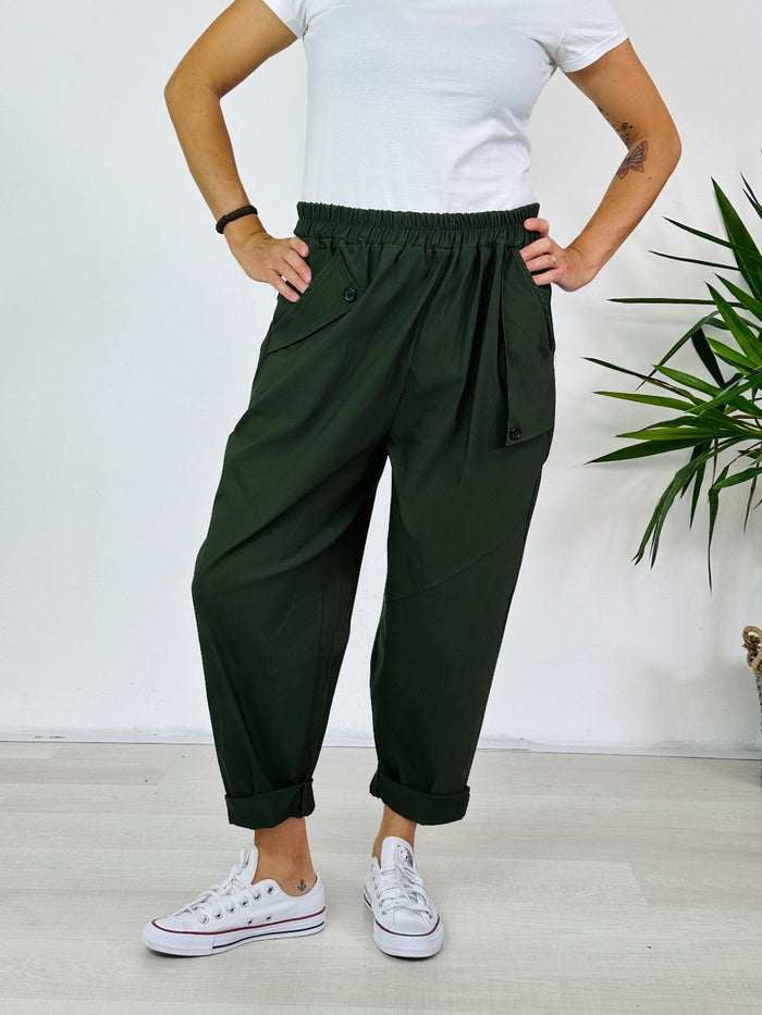 la valigia a pois Pantalone Cargo Autumn