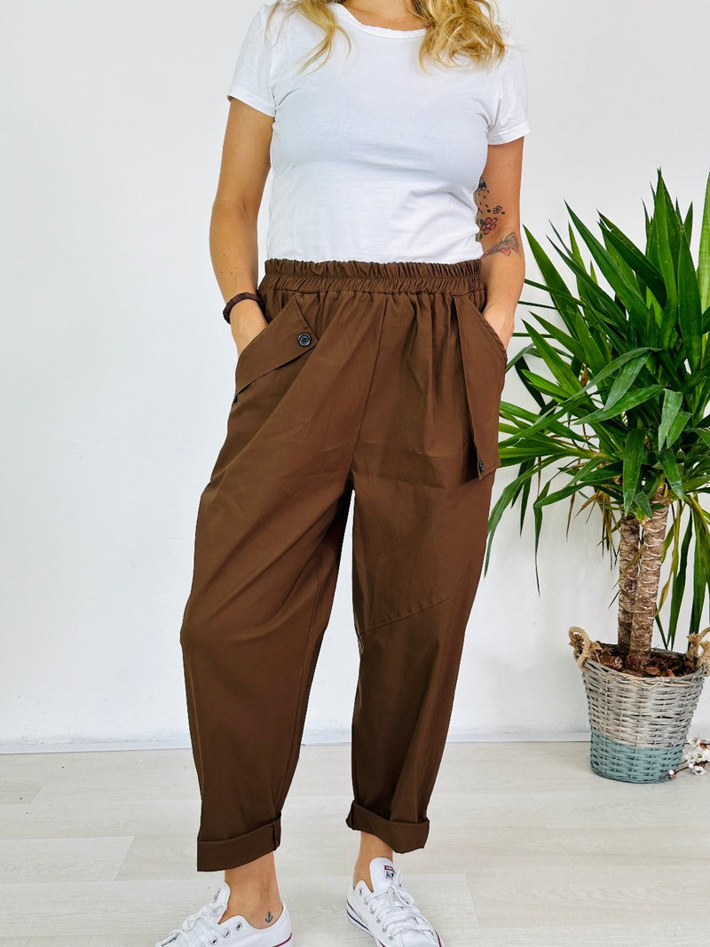 la valigia a pois Pantalone Cargo Autumn