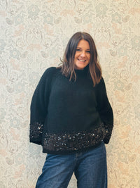 Maglione Black Paillettes
