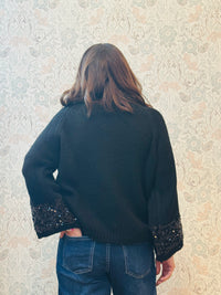 Maglione Black Paillettes