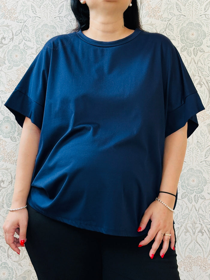 la valigia a pois T-shirt Curvy Basic