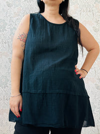 la valigia a pois Top Curvy