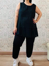la valigia a pois Top Curvy