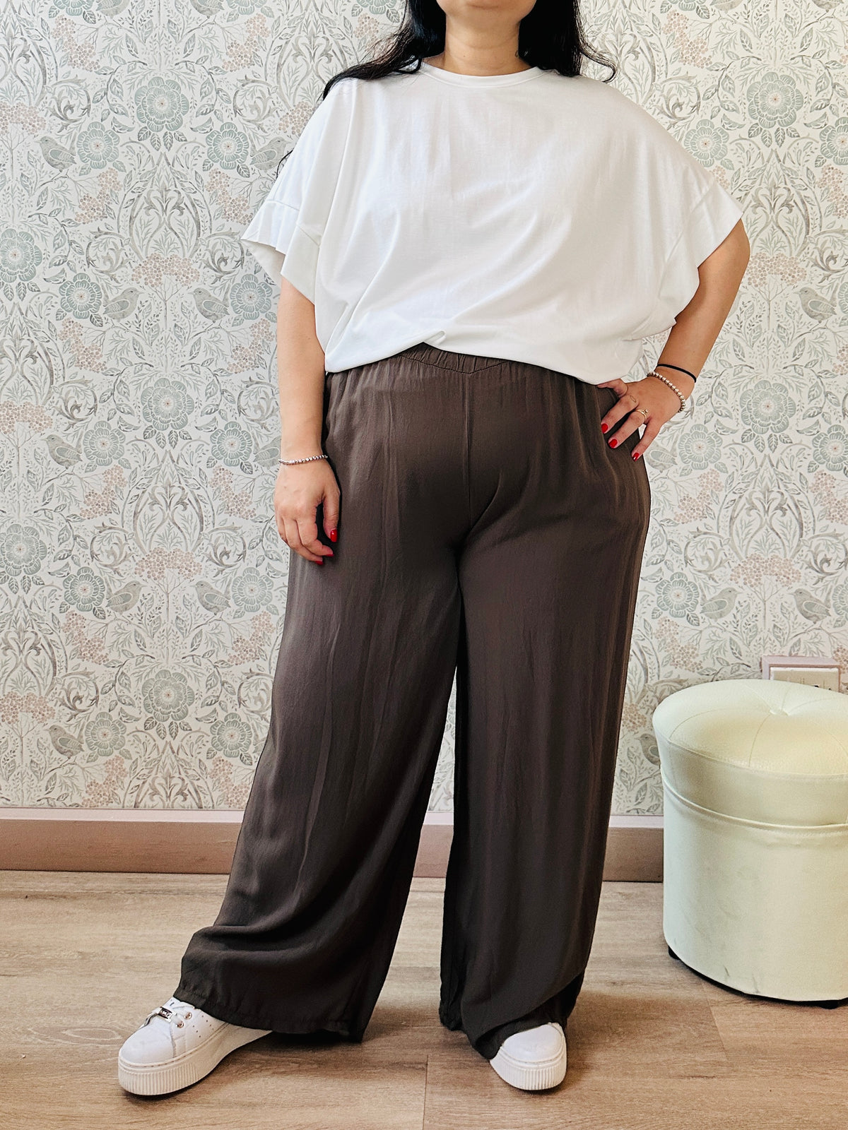 la valigia a pois Pantalone Curvy Soft