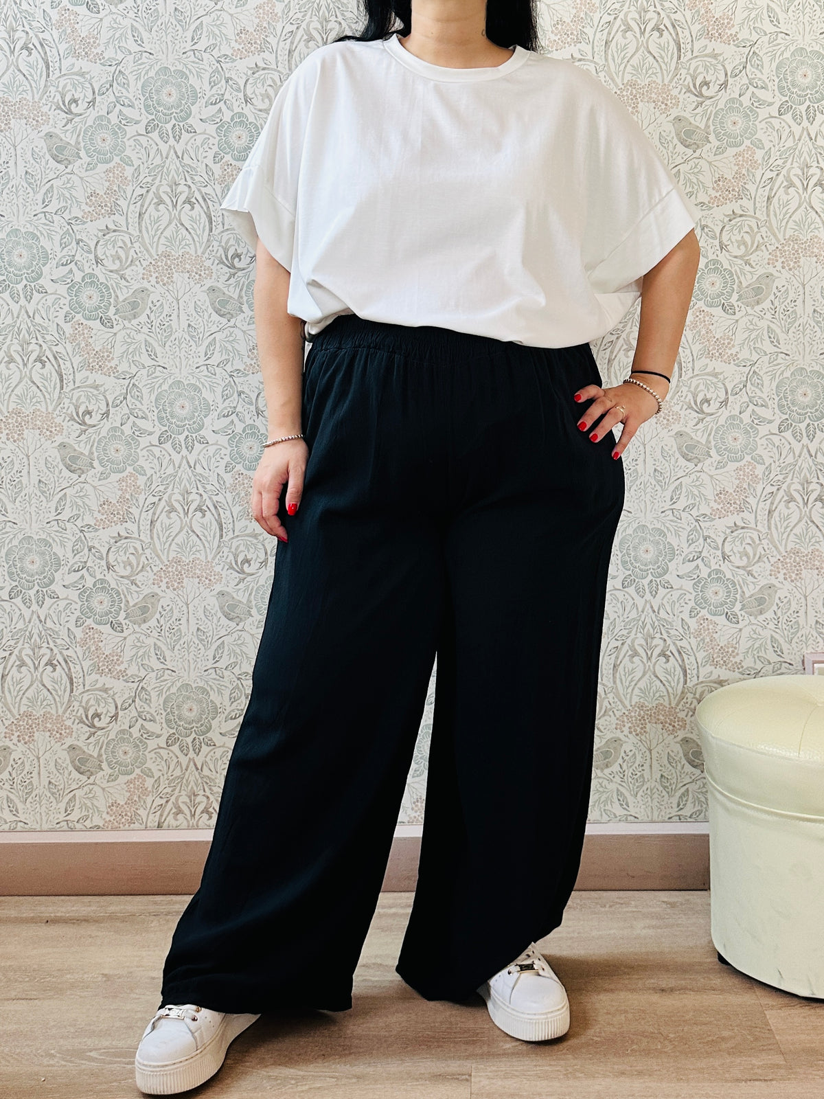 la valigia a pois Pantalone Curvy Soft