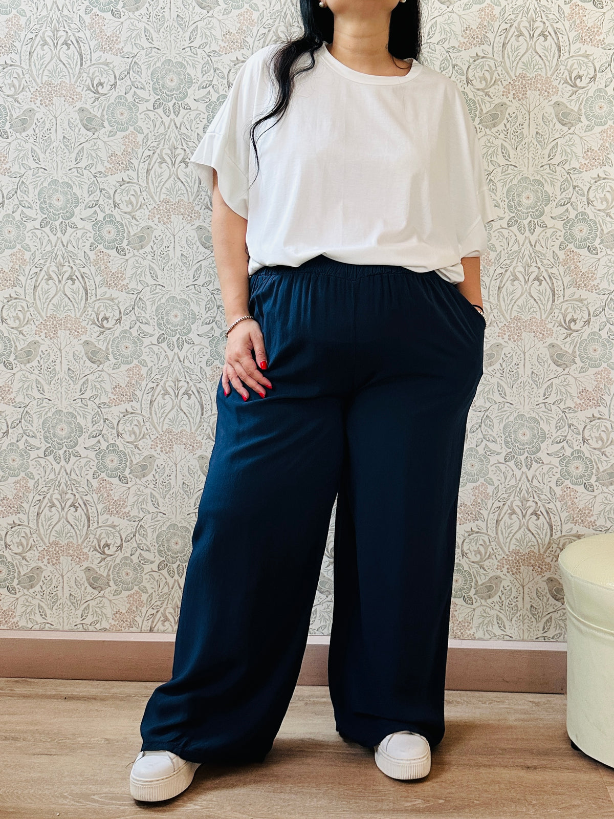 la valigia a pois Pantalone Curvy Soft